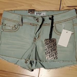 NWT Klip Jean's mint shorts size 5